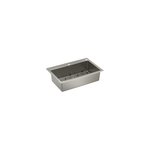 Moen Single Bowl Dualmount Sink GS181062B - main